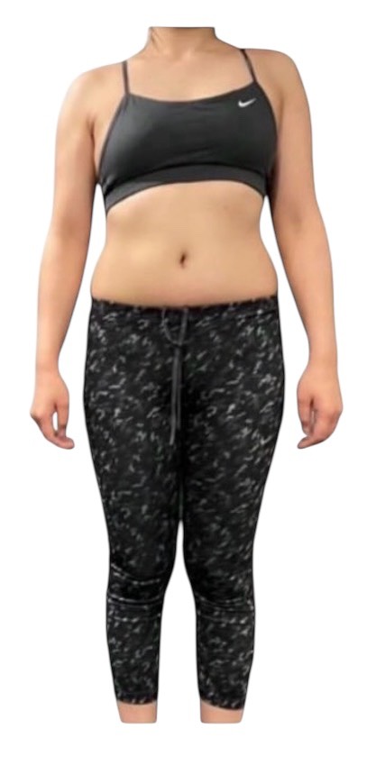 千葉市パーソナルジム FITNESS BEGINNERS ダイエット前 女性 ビフォー